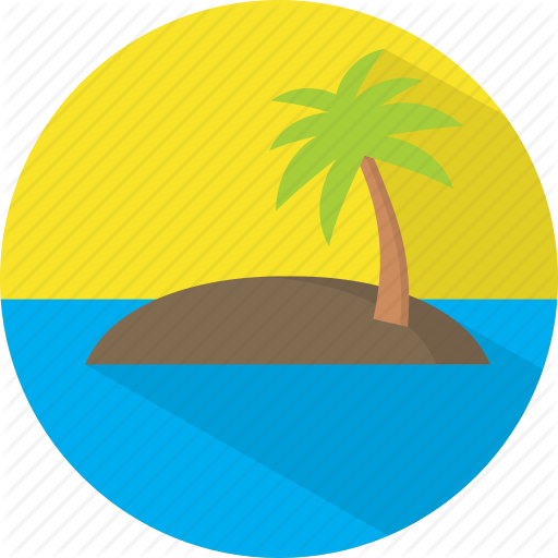 Island, Travel, Vacation Icon