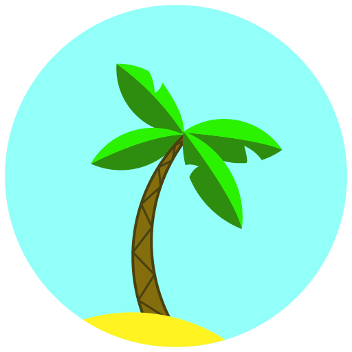 Travel, Palm, Vacation Icon