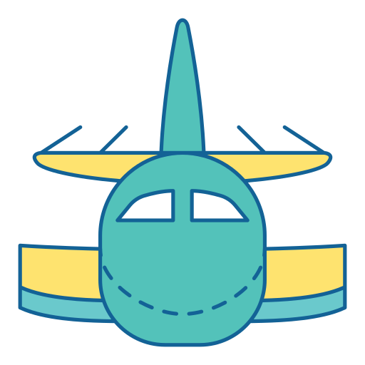 Travel, Holiday, Vacation, Airplane, Front Icon Free Of Travel
