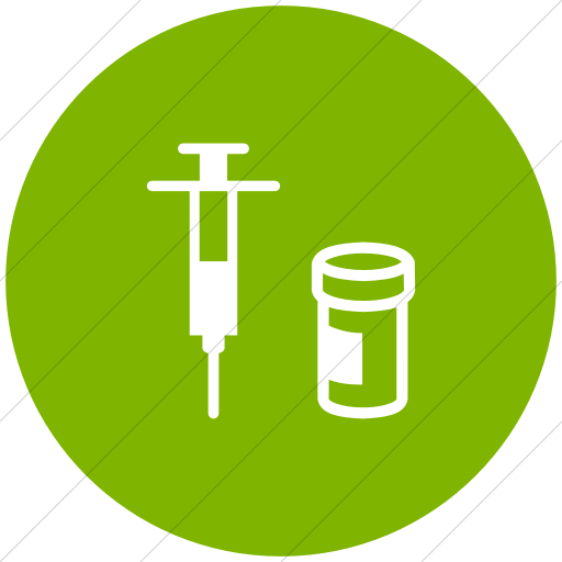 Flat Circle White On Green Ocha Humanitarians Food Nfi
