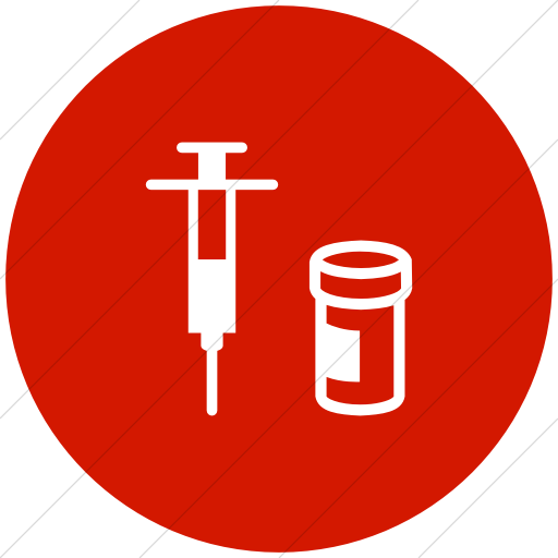 Flat Circle White On Red Ocha Humanitarians Food Nfi