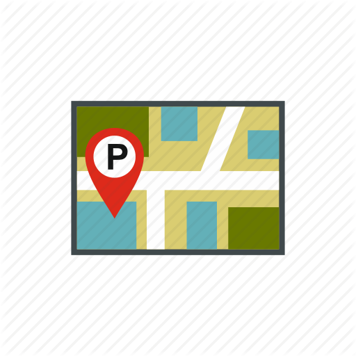 City, Empty, Jps, Line, Map, Parking, Vehicle Icon