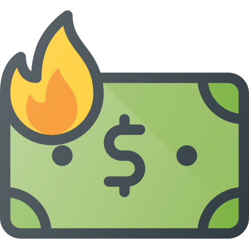 Inflation, Money, Value, Low, Burn Icon Free Of Free Set Color Outline
