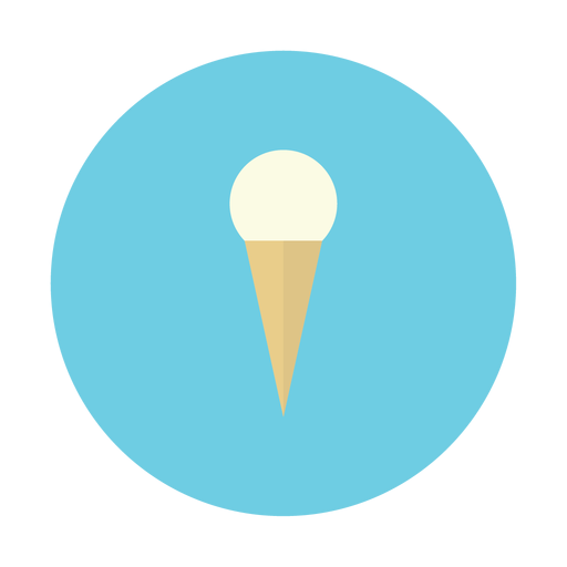 Ice, Cream, Cone, Dessert, Vanilla Icon