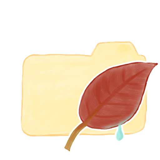 Vanilla, Leaf, Folder, Ak Icon