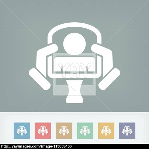 Classic Mirror Concept In Modern Icon Vector