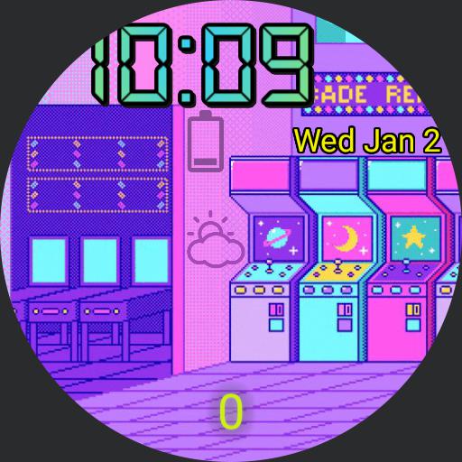 Vaporwave Arcade For G Watch R