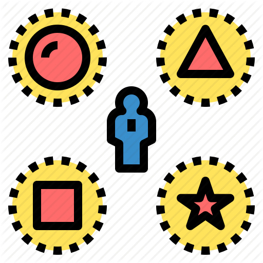 Choose, Design, Difference, Diversity, Geometry, Shape, Variety Icon
