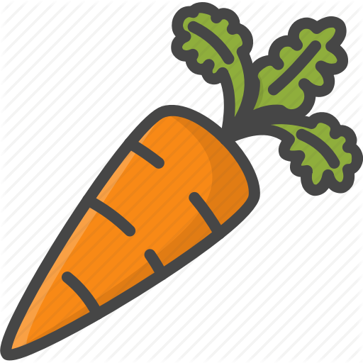 Carrot, Filled, Food, Outline, Vegetable, Vegetables Icon
