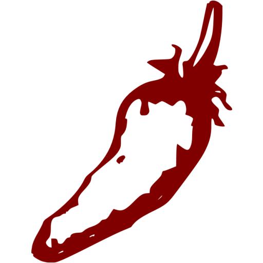 Maroon Chili Pepper Icon