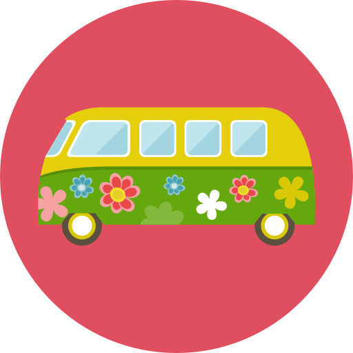 Van, Vintage, Automobile, Hippie, Transportation, Transport