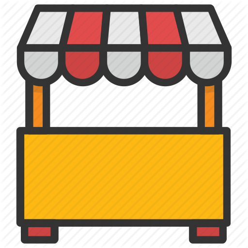 Booth, Food Stand, Kiosk, Market Stand, Vendor Icon