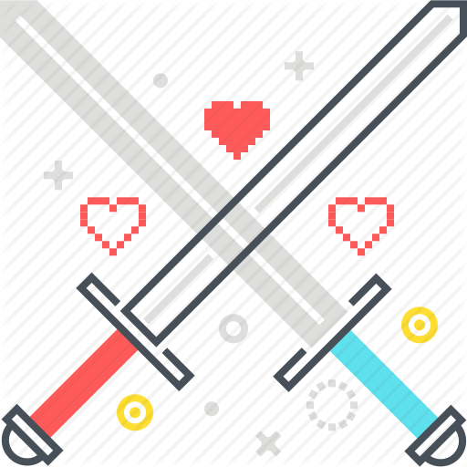 Crossing, Game, Shield, Sword, Versus, War Icon