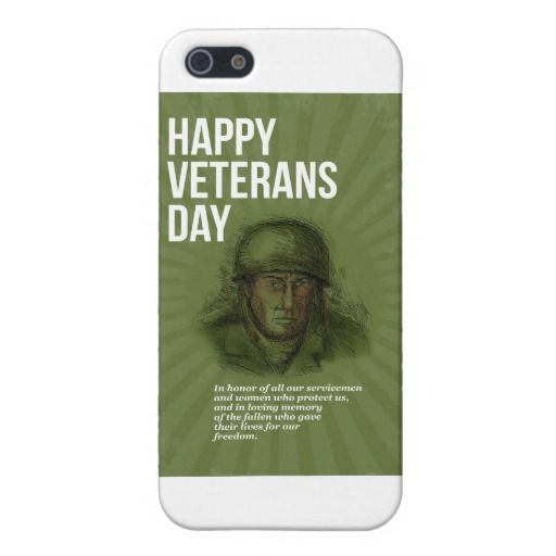 World War Two Veterans Day Soldier Card Sketch Case For Iphone