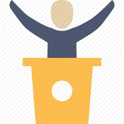 Elections, Speech, Victory Icon