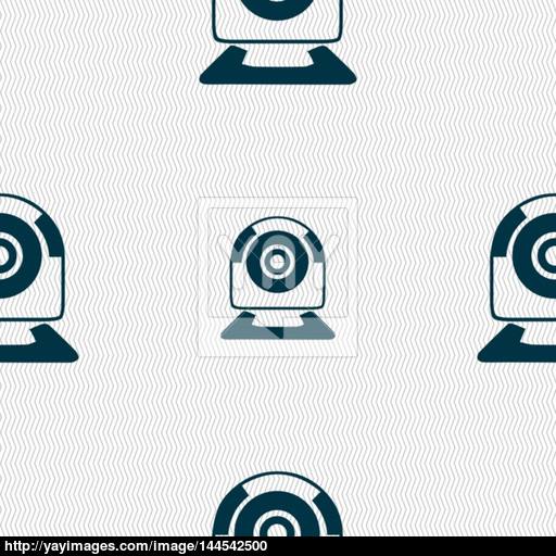 Webcam Sign Icon Web Video Chat Symbol Camera Chat Seamless