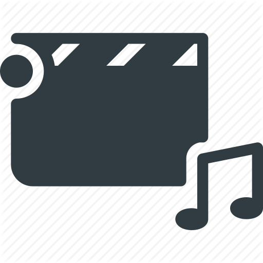 Clapper, Clip, Music, Video, Videoclip Icon