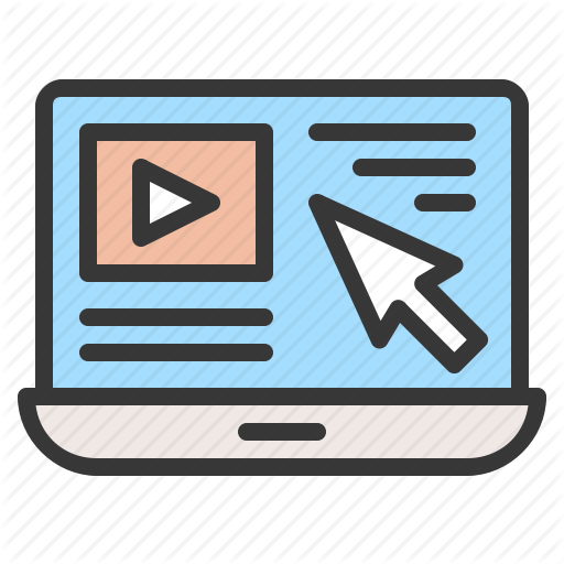 E Learning, Education, Laptop, Learning, Video Clip Icon
