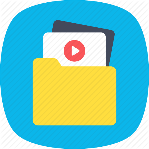 Archives, Storage, Folder, Video File, Video Folder Icon