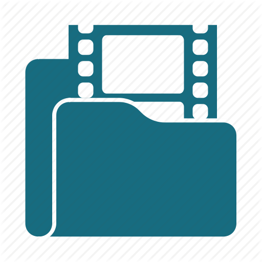 Cinema, Film, Folder, Media, Movie, Play, Video Icon