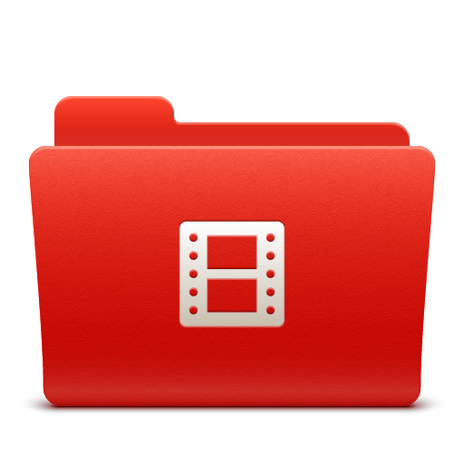 New, Red, Soda, Video, Folder Icon