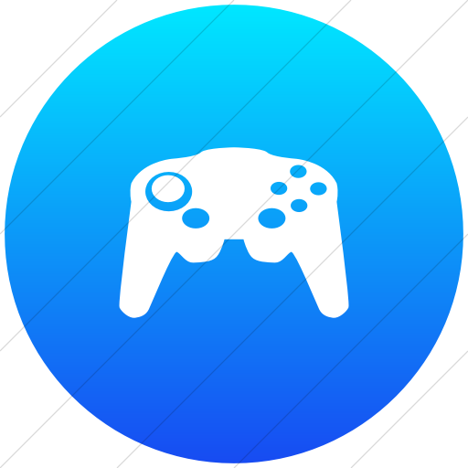 Flat Circle White On Ios Blue Gradient Classica Video