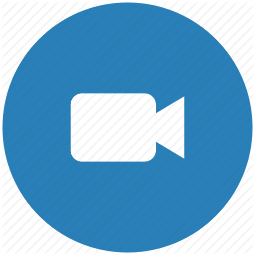Blue, Cam, Camera, Round, Video Icon
