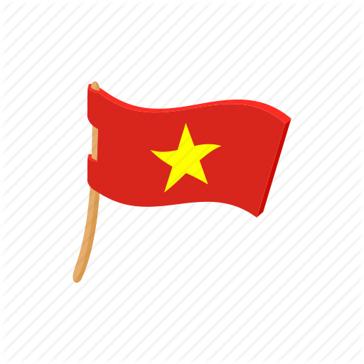 Cartoon, Country, Flag, Nation, National, Sign, Vietnam Icon