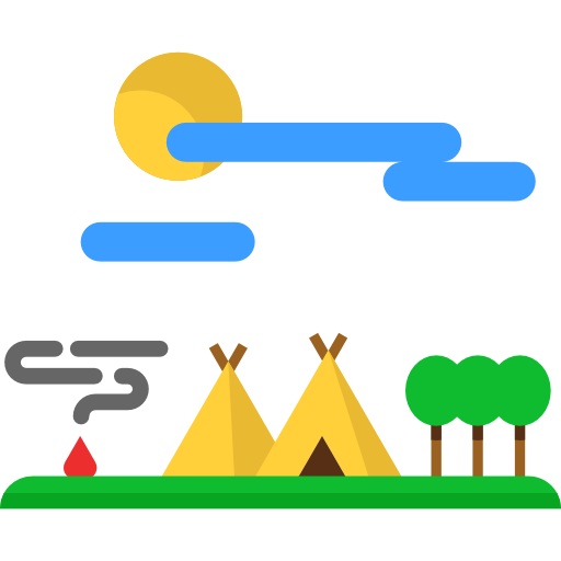 Tent, Indian, Travel, Village Icon
