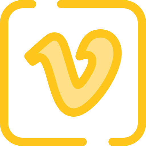 Social Media Vimeo Gold Icon