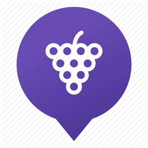 Food, Fruit, Grape, Markers, Vine, Vineyard, Wsd Icon