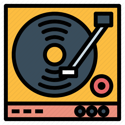 Dj, Turntable, Vinyl Icon