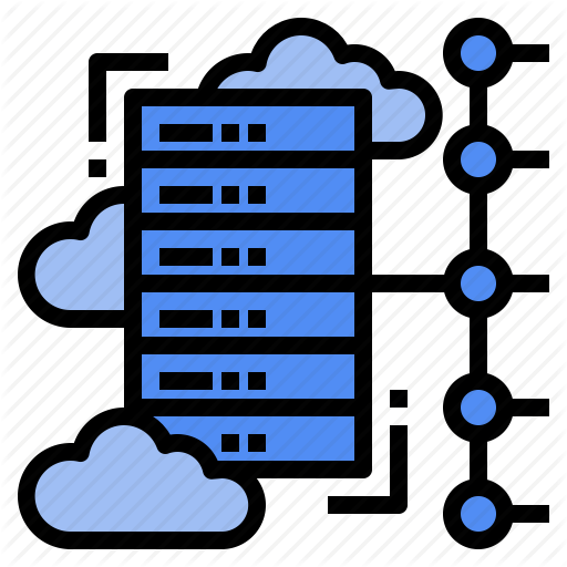 Cloud, Computing, Data, Platform, Process, Server, Virtual Icon