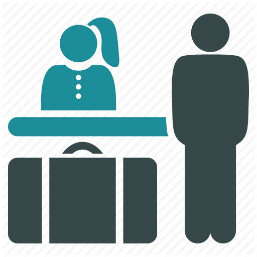 Baggage, Hotel, Lobby, Passenger, Reception, Service, Visitor Icon
