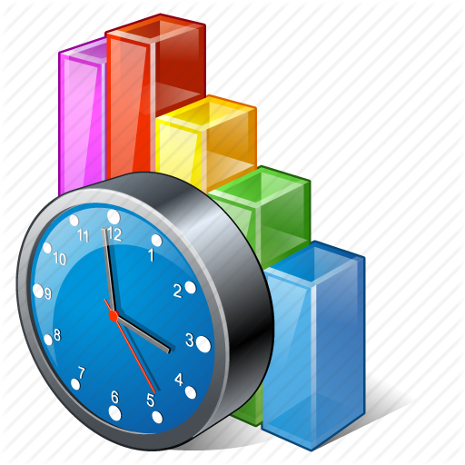 Analytics, Bar, Chart, Clock, Graph, Statistics, Stats Icon