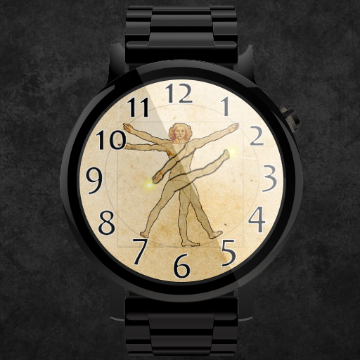 Vitruvian Man Watch Face Apk