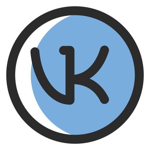 Vk Colored Stroke Icon