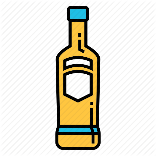 Alcohol, Booze, Hard Liquor, Malt Beverage, Vodka Bottle Icon