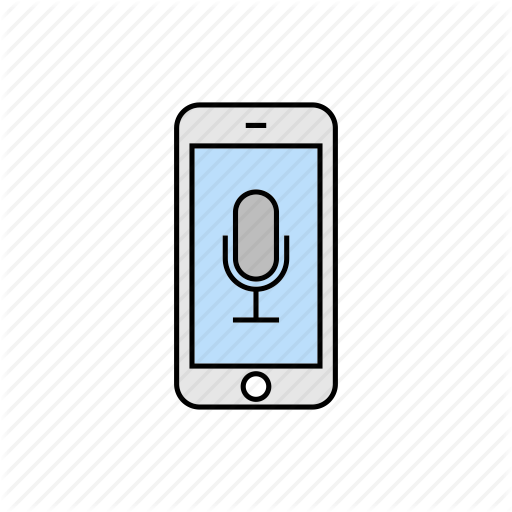 Microphone, Record, Smartphone, Voice Control, Voice Recognition Icon
