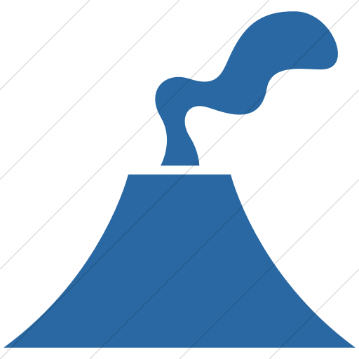 Simple Blue Ocha Humanitarians Disaster Volcano Icon