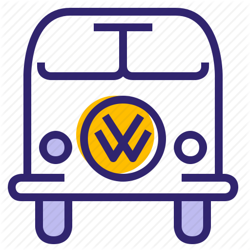 Bus, Car, Hipster, Traveling, Vehicle, Volkswagen, Yumminky Icon