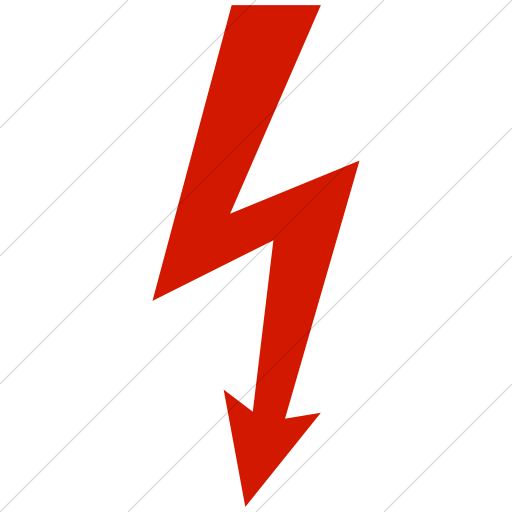 Simple Red Classica High Voltage Icon