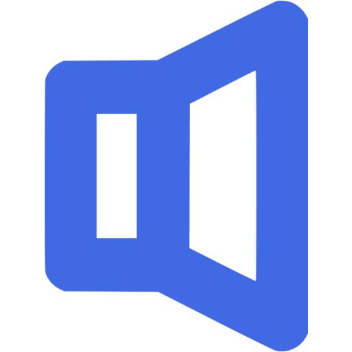 Royal Blue Volume Control Icon