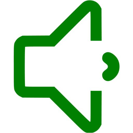 Green Volume Down Icon
