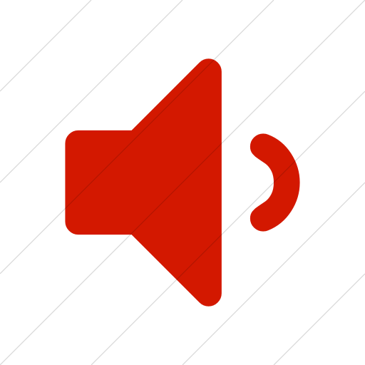 Simple Red Bootstrap Font Awesome Volume Down Icon