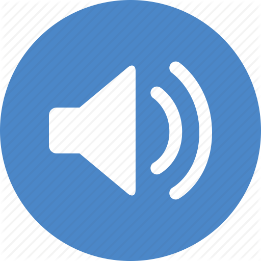 Blue, Circle, Music, Sound, Sounds, Speaker, Volume Icon