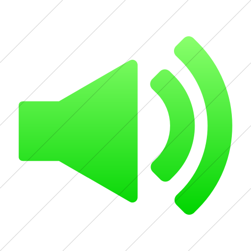 Simple Ios Neon Green Gradient Foundation Volume Icon