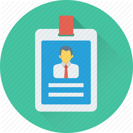 Employee Card, Id Badge, Identity Card, Job Card, Volunteer Card Icon