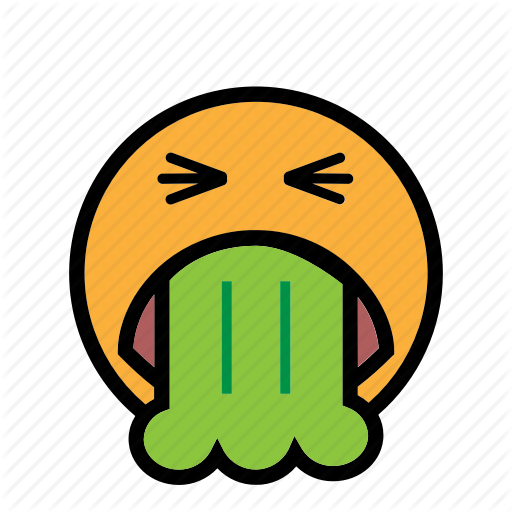 Disgusting, Smiley, Vomit Icon