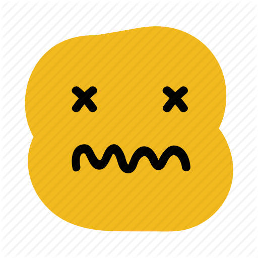 Doodle, Emoticon, Expression, Faint, Sick, Unwell, Vomit Icon